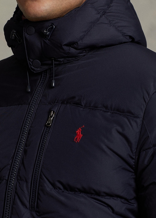 Ralph Lauren Vatten-Repellent Down Jacka Herr Marinblå | 573461-HUX