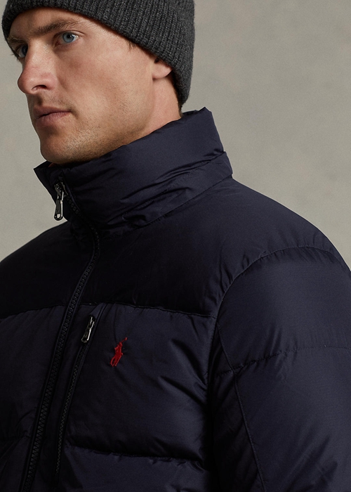 Ralph Lauren Vatten-Repellent Down Jacka Herr Marinblå | 573461-HUX