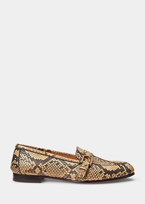 Ralph Lauren Avah Welington Ayers Snakeskin Loafers Dam Ormskinn | 691587-YGQ