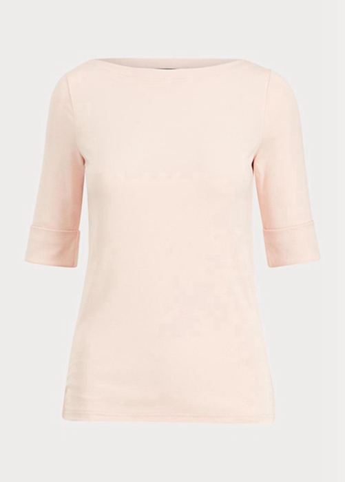 Ralph Lauren Bomull Boatneck Blast Dam Rosa | 807453-PNF