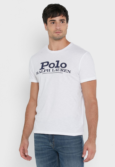 Ralph Lauren Chest Logo T-shirt Herr Vita | 635798-JED