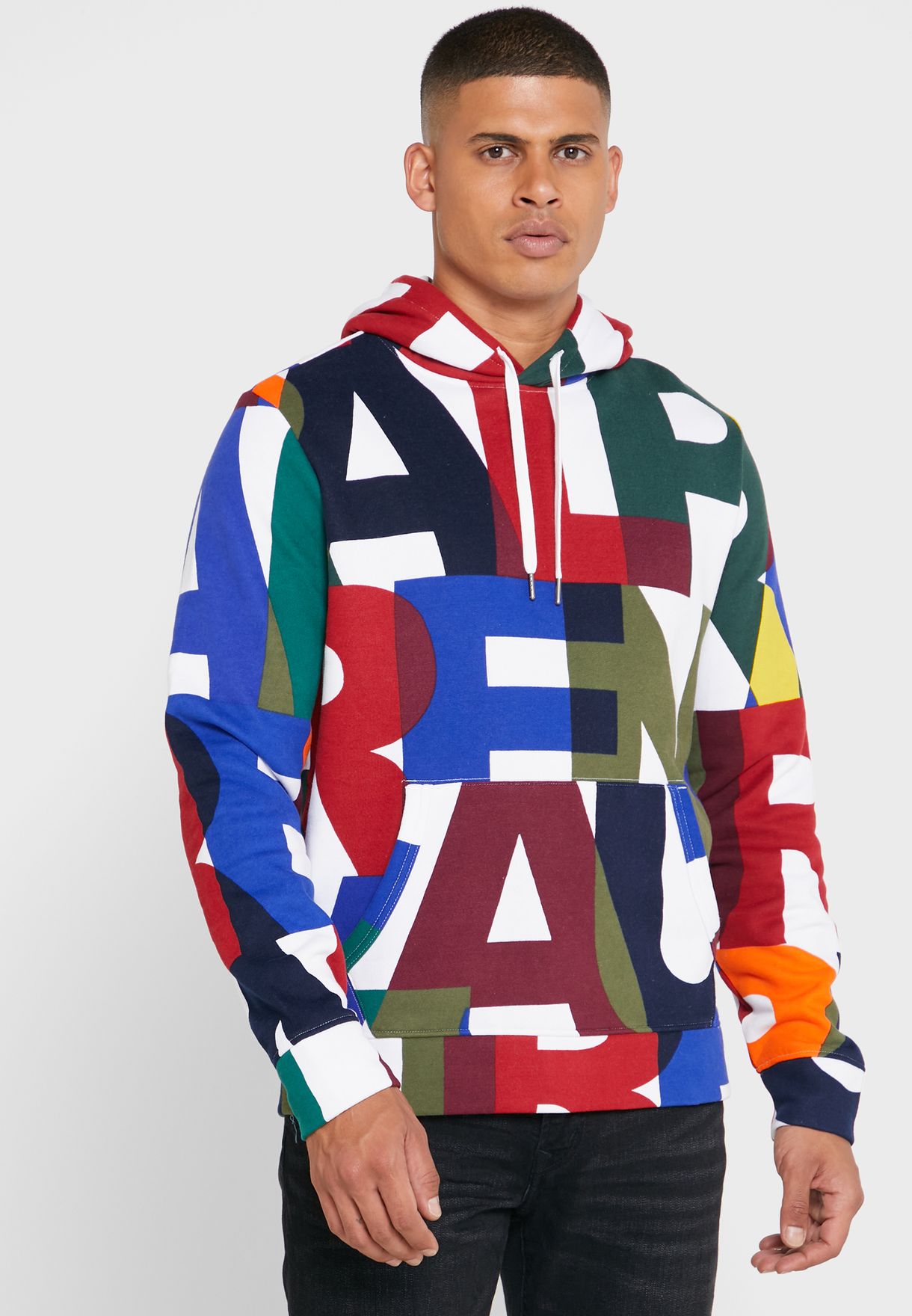 Ralph Lauren Color Block Hoodie Herr Olika Färger | 103842-GFQ