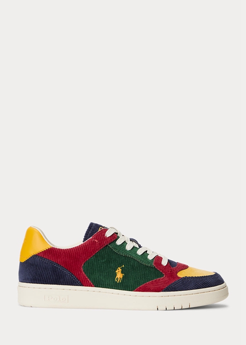 Ralph Lauren Court Corduroy Low-Top Sneakers Herr Olika Färger | 421380-UDJ