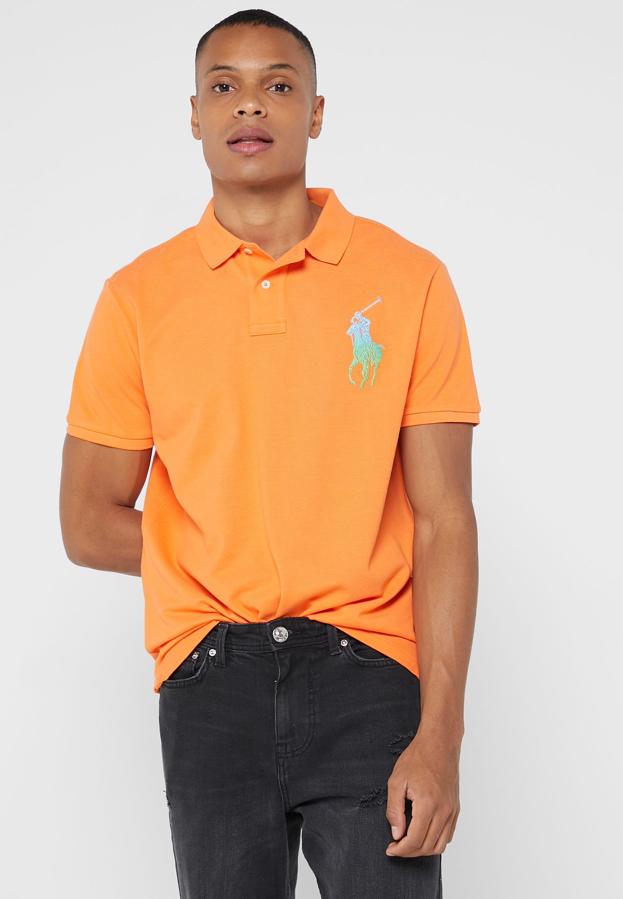 Ralph Lauren Essential Piketröja Herr Orange | 321869-UZL