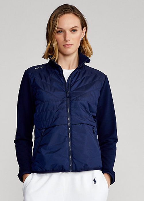 Ralph Lauren Hybrid Full-Zip Jacka Dam Marinblå | 406815-OGF