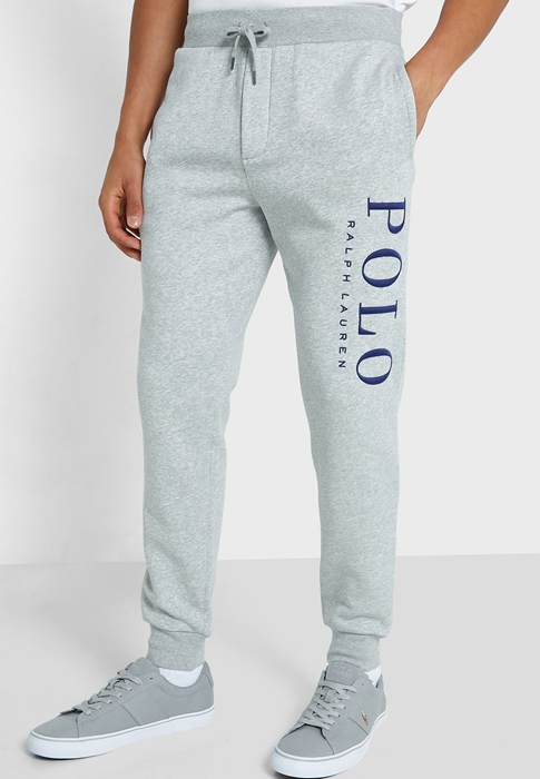 Ralph Lauren Logo Sweatpants Herr Grå | 867539-QZK