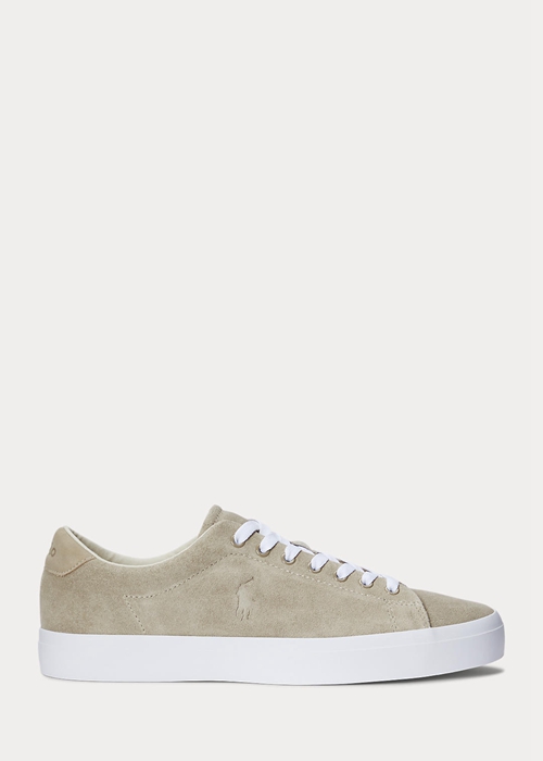 Ralph Lauren Longwood Mocka Sneakers Herr Khaki | 589146-EXD