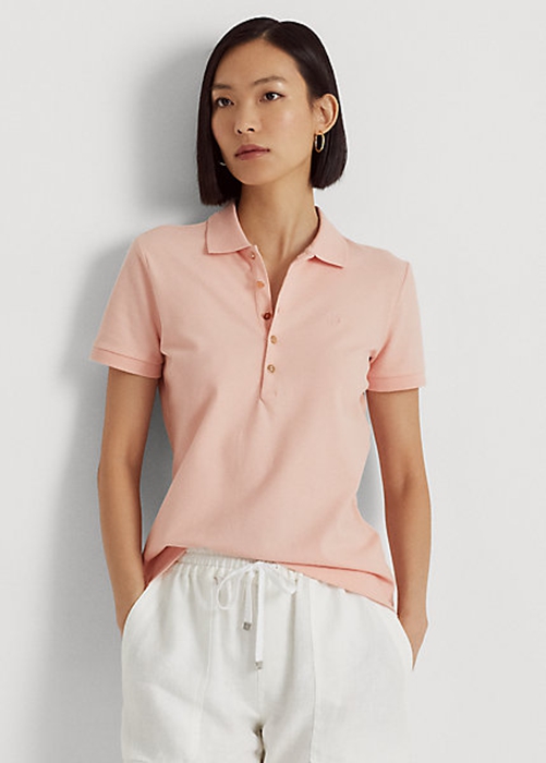 Ralph Lauren Piqué Piketröja Dam Rosa | 952178-CMQ