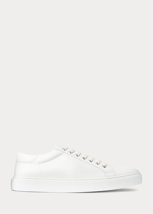 Ralph Lauren Severn Calfskin Sneakers Herr Vita | 752831-LXC