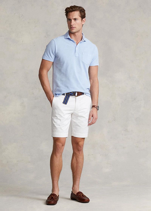 Ralph Lauren Stretch Slim Fit Chino Shorts Herr Vita | 471680-WRO