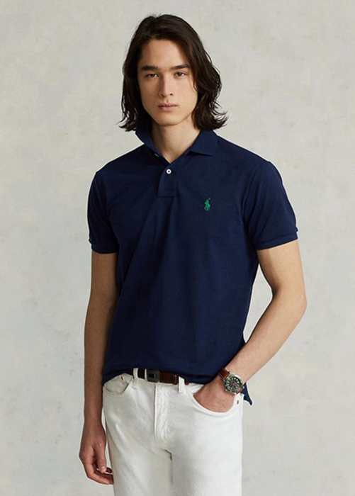 Ralph Lauren The Earth Piketröja Herr Marinblå | 681074-SKD