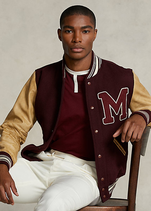 Ralph Lauren The Morehouse Kollektion Jacka Herr Vinröda | 581734-BSG