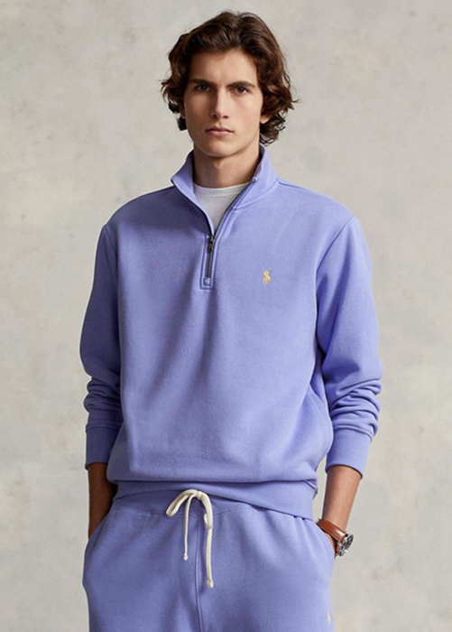 Ralph Lauren The Rl Fleece Sweatshirt Herr Lila | 902165-GVN